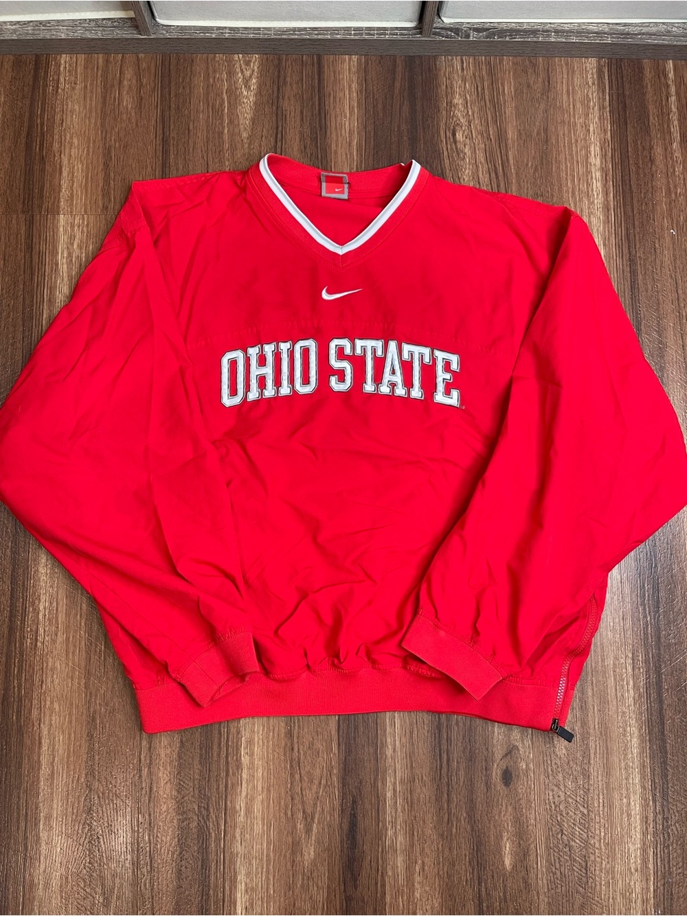 Vintage Nike Center Swoosh Team Ohio State Buckeyes Windbreaker Pullover